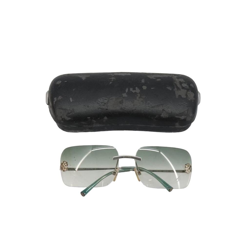 Chanel Camelia Sunglasses Green